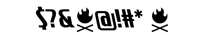 CrespoNo1 BoldBackslant Font OTHER CHARS