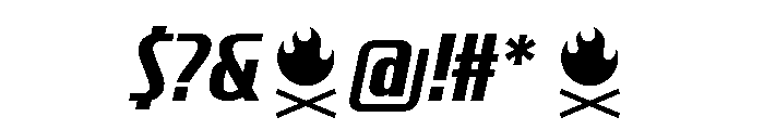 CrespoNo1 BoldOblique Font OTHER CHARS