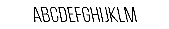 CrespoNo1 LightBackslant Font UPPERCASE