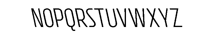 CrespoNo1 LightBackslant Font UPPERCASE
