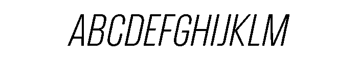 CrespoNo1 LightOblique Font UPPERCASE