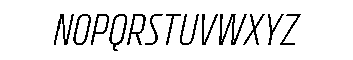 CrespoNo1 LightOblique Font UPPERCASE