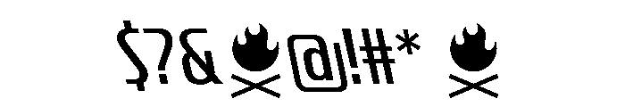 CrespoNo1 RegularBackslant Font OTHER CHARS