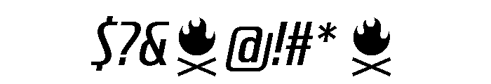 CrespoNo1 RegularOblique Font OTHER CHARS