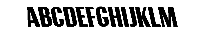 CrespoNo2 BlackBackslant Font UPPERCASE