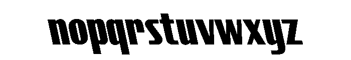 CrespoNo2 BlackBackslant Font LOWERCASE