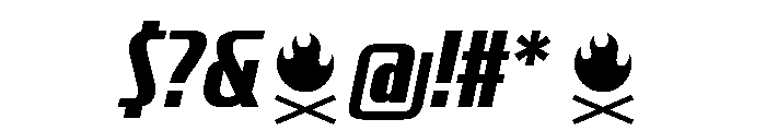 CrespoNo2 BlackOblique Font OTHER CHARS