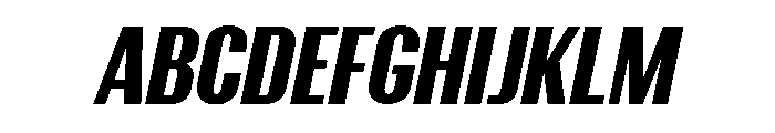CrespoNo2 BlackOblique Font UPPERCASE