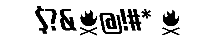 CrespoNo2 BoldBackslant Font OTHER CHARS