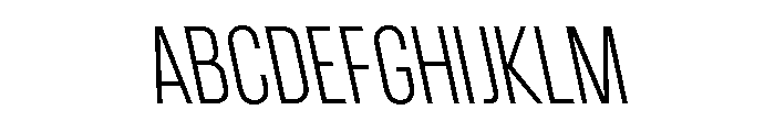 CrespoNo2 LightBackslant Font UPPERCASE