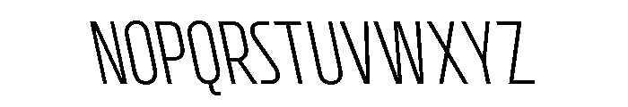 CrespoNo2 LightBackslant Font UPPERCASE