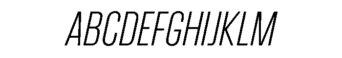 CrespoNo2 LightOblique Font UPPERCASE