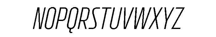 CrespoNo2 LightOblique Font UPPERCASE