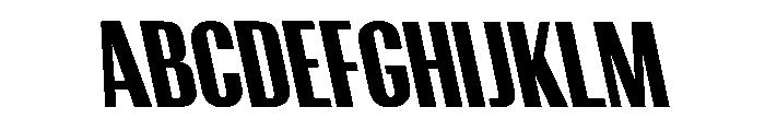 CrespoNo3 BlackBackslant Font UPPERCASE