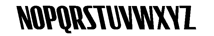 CrespoNo3 BlackBackslant Font UPPERCASE