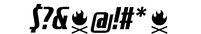 CrespoNo3 BlackOblique Font OTHER CHARS