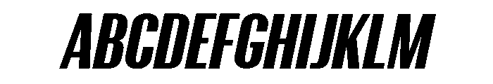 CrespoNo3 BlackOblique Font UPPERCASE