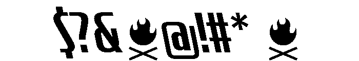 CrespoNo3 BoldBackslant Font OTHER CHARS