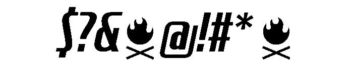 CrespoNo3 BoldOblique Font OTHER CHARS