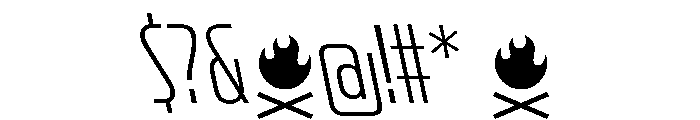 CrespoNo3 LightBackslant Font OTHER CHARS