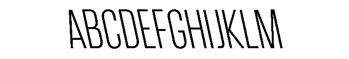 CrespoNo3 LightBackslant Font UPPERCASE