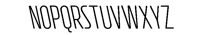 CrespoNo3 LightBackslant Font UPPERCASE