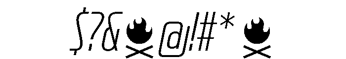 CrespoNo3 LightOblique Font OTHER CHARS