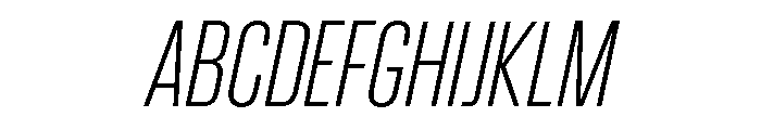CrespoNo3 LightOblique Font UPPERCASE