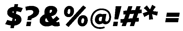 Cresta BlackItalic A7d570ff Font OTHER CHARS