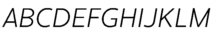 Cresta LightItalic 40637686 Font UPPERCASE