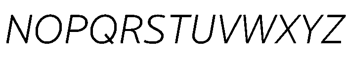 Cresta LightItalic 40637686 Font UPPERCASE
