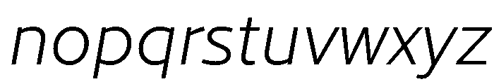 Cresta LightItalic 40637686 Font LOWERCASE