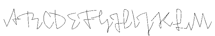 Crickle Light Font UPPERCASE