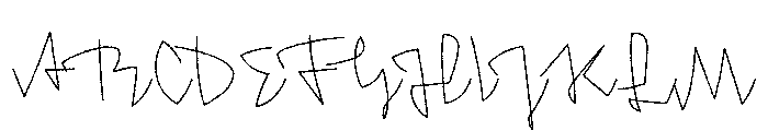 Crickle Regular Font UPPERCASE