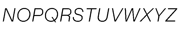 Crit Extralight Italic Font UPPERCASE