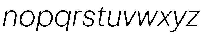 Crit Extralight Italic Font LOWERCASE