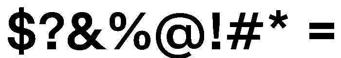 Crit Semibold Font OTHER CHARS
