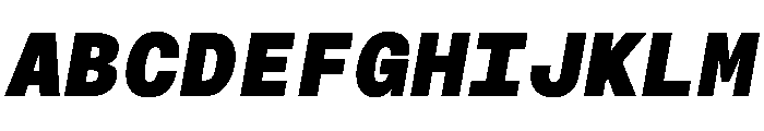 CritMono BlackItalic 1511b5ba Font UPPERCASE