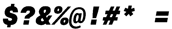 CritMono BlackItalic Font OTHER CHARS