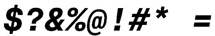 CritMono BoldItalic B71e2254 Font OTHER CHARS
