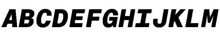 CritMono ExtraboldItalic D4a253fd Font UPPERCASE