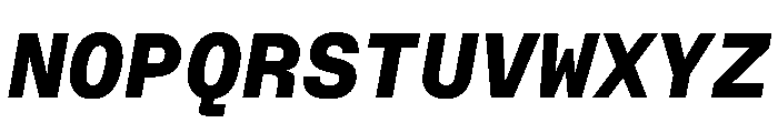 CritMono ExtraboldItalic D4a253fd Font UPPERCASE