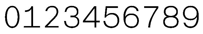 CritMono Extralight Font OTHER CHARS