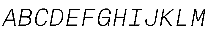 CritMono ExtralightItalic 7f84673f Font UPPERCASE