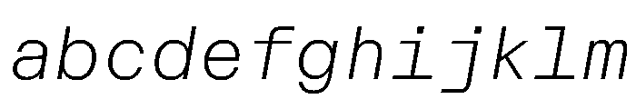 CritMono ExtralightItalic 7f84673f FONT