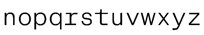 CritMono Light 2ce198d4 Font LOWERCASE