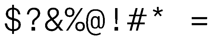 CritMono Light Font OTHER CHARS