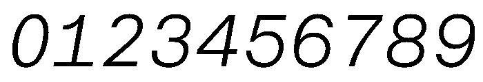 CritMono LightItalic Da332f65 Font OTHER CHARS