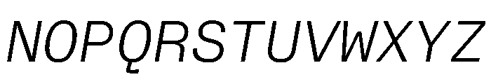 CritMono LightItalic Da332f65 Font UPPERCASE