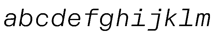 CritMono LightItalic Da332f65 FONT